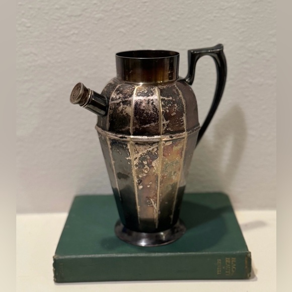 Antique 1920s Art Deco Silver Plated Apollo Bernard Rice & Sons Cocktail Pitcher - Picture 1 of 10
